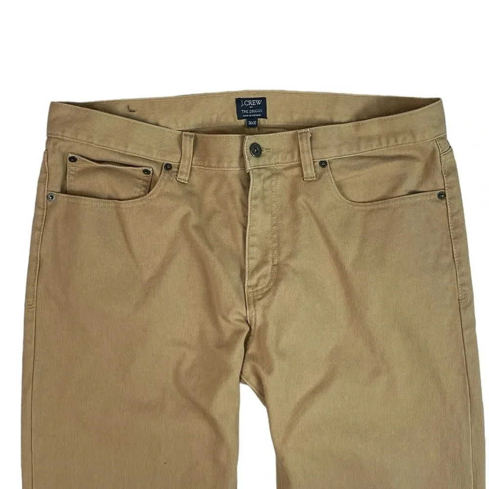 MJ214 Men’s J. Crew The DRIGGS Corduroy Straight Leg Pants 36x32